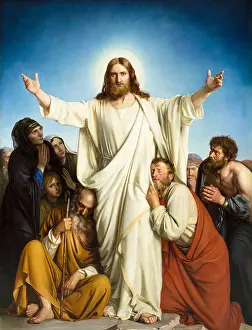 Paintings Prints: Carl Heinrich Bloch, painting, Jesus Christ (Christus Consolator)