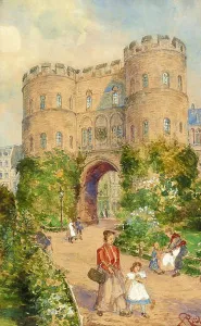 Cologne Prints: Carl Rüddell’s 19th-century painting of the Stadttor (city gate)