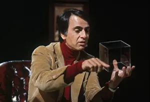 Television Prints: Carl Sagan filming 'Cosmos'