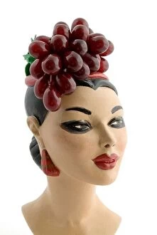 Kitsch Collection: Carmen Miranda vase with a bunch of grapes