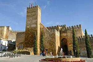 Moro Prints: Carmona, Spain - 2 January 2022: view at the castle of Carmona on Andalucia in Spain
