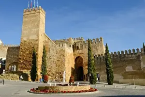 Moro Prints: Carmona, Spain - 2 January 2022: view at the castle of Carmona on Andalucia in Spain