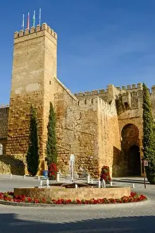 Moro Prints: Carmona, Spain - 2 January 2022: view at the castle of Carmona on Andalucia in Spain