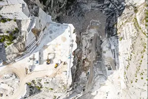 Quarry Prints: Carrara marble quarry, Italy