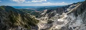 Carrara mountains. quarry - the place where Michealangelo sourced the marble for David