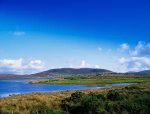 Mayo Prints: Carrowmore Lake, Bangor, Co Mayo, Ireland; Lake Near A Town
