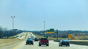 Freeway Prints: Cars on a Michigan freeway