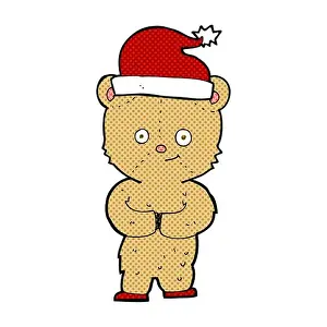 Teddy Prints: cartoon christmas teddy bear
