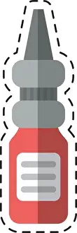 Remedy Prints: cartoon eye drop bottle medicine vector illustration eps 10