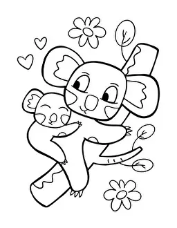 Mollusk Prints: Cartoon house coloring page for kids and adults. Outline home illustration