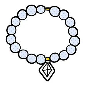 Pearl Necklace Prints: cartoon pearl necklace