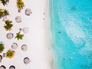 Playa Prints: Cas Abao Beach Playa Cas Abao Caribbean island of Curacao