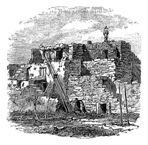 Casa Prints: Casas Grandes, Paquime vintage engraving