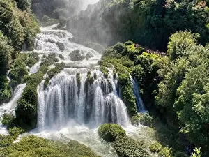 Cascata delle Marmore is a waterfall created by the romans situated near Terni, Umbria, Italy