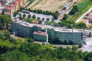 Counseling Prints: Cassino, Italy. August 17, 2019: Former hospital of Cassino Gemma de Posis