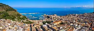 Castellammare del Golfo panorama (Gulf of Castellammare) on Mediterranean Sea
