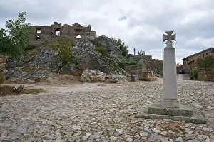 Castelo Rodrigo city castle typical buildings, in Portugal