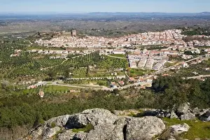 Serra Prints: Castelo de Vide in Alentejo, Portugal from Serra de Sao Mamede mountains