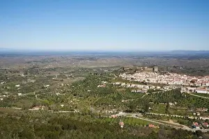 Alentejo Prints: Castelo de Vide in Alentejo, Portugal from Serra de Sao Mamede mountains