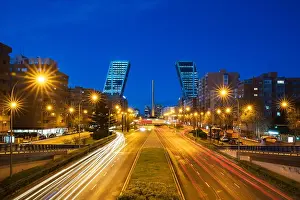 Cityscape Prints: The Castilla Square (Plaza Castilla) is defines the new economic center of Madrid