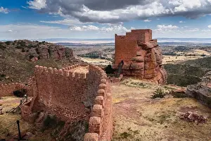Iberian Prints: The Castle of Peracense in Teruel, Spain