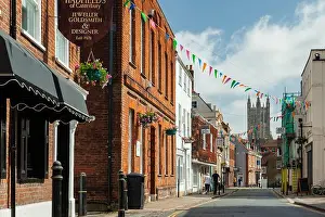 Canterbury Prints: Castle Street in Canterbury city centre, Kent, England
