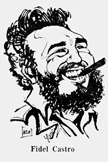 Cuban Prints: Castro Ruz, Fidel, * 13.8.1927