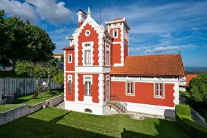 Portugese Prints: Casulo de Malhoa museum house of portuguese painter José Malhoa in Figueiró dos Vinhos