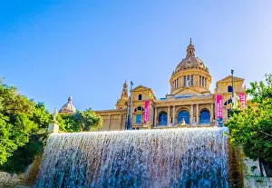 Sky City Prints: Catalan art museum in Barcelona MNAC - Museu Nacional d'Art de Catalunya in Barcelona