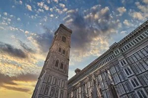 Images Dated 19th July 2017: Cathedral Santa Maria del Fiore (Duomo) and Giottos bell tower (campanile), Florence, Italy