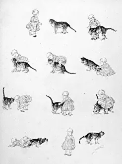 Cats Prints: Cats, the nasty dada by Steinlen