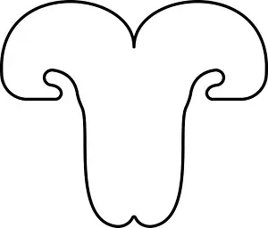Snout Prints: Cat's nose cat pet veterinary concept contour outline line icon black color vector illustration image thin flat