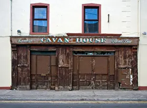 Public House Prints: Cavan House, derelict bar on West End, Bundoran, County Donegal