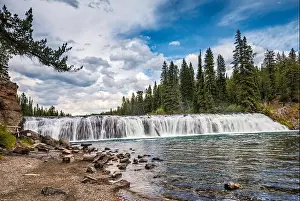 Powerful Prints: Cave Falls, Falls River, Yellowstone National Park, Wyoming, USA