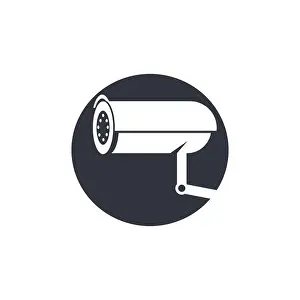 Observe Prints: CCTV icon vector template illustration