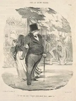 Ce n'est pas sous l'empire qu'on aurait dansé comme ca!... 19th century by Honoré Daumier