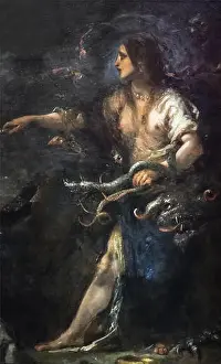Italian Renaissance Prints: CECCO BRAVO - ARMIDA - 1650 - Uffizi Gallery - Galleria degli Uffizi