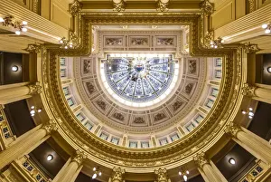 Chamber Prints: Ceiling of Argentinian Senate at National Congress of Argentina - Buenos Aires, Argentina