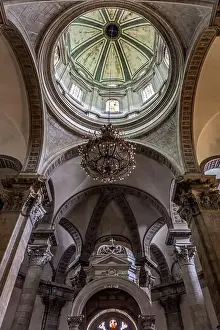 Upwards Prints: Ceiling and dome of the Cathedral Basilica of Our Lady of Peace, La Paz, Bolivia