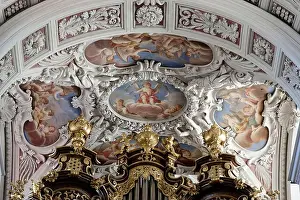 Detail View Prints: Ceiling fresco detail, St. Stephen's Cathedral