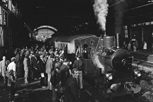 Railroads Prints: Celebrations at Station of Haarlem for 140th anniversary first railway connection Amsterdam Haarlem Celebrations