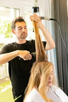 Cape Town Prints: A celebrity hairstylist Marios Atzemoglou in the salon