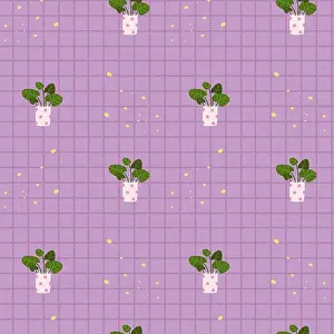 Green Leaf Prints: Cell texture with plant