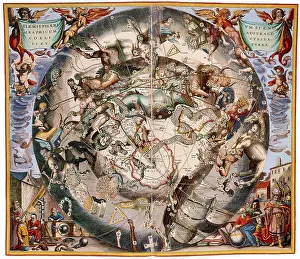 Celestial Map Prints: Cellarius: Southern Sky.