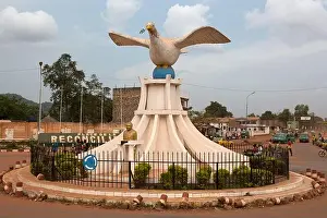Central African Republic Prints: Central African Republic, Bangui, Downtown, Monument of Peace