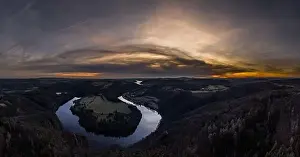 Foggy Landscape Prints: Central Bohemian Highlands is a mountain range located in northern Bohemia in the Czech Republic