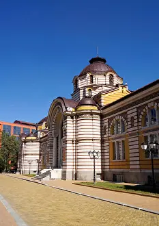 Springs Prints: Central mineral baths in Sofia, Bulgaria
