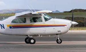 Parking Area Prints: Cessna 210M Centurion, G-TOTN at Newquay Airport