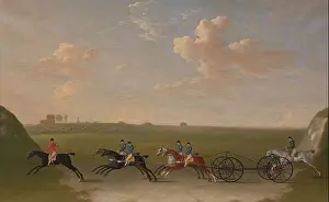 Wednesday Prints: The Chaise Match Run on Newmarket Heath on Wednesday the 29th of August