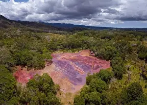 Maurice Prints: Chamarel Seven Colored Earth Geopark in Riviere noire district